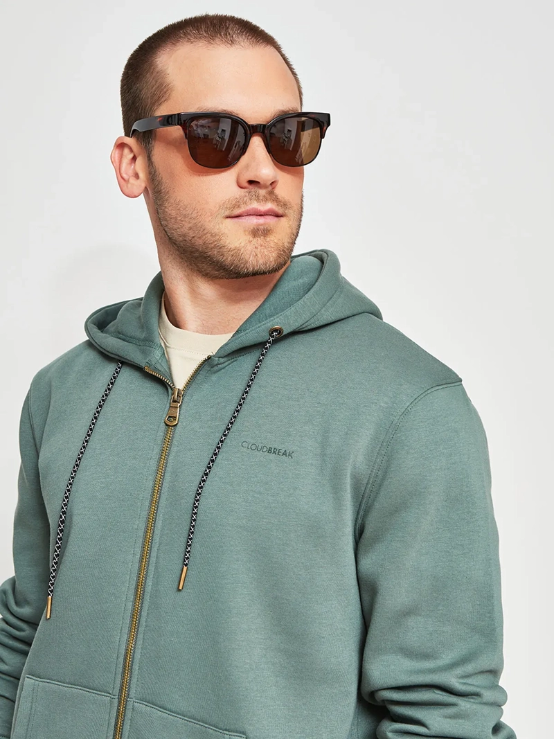 POLERÓN HOMBRE CLOUDBREAK ALGODÓN BÁSICO FULL ZIPPER - 3