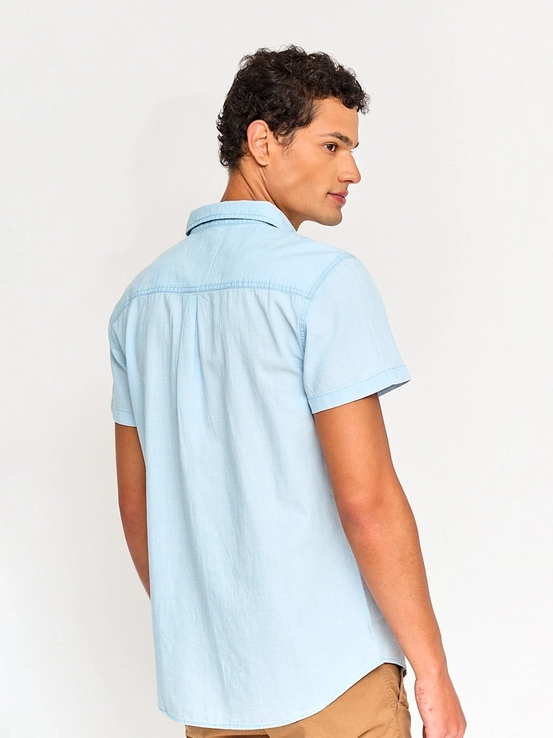 CAMISA HOMBRE ROBERT LEWIS ALGODÓN MANGA CORTA - 2
