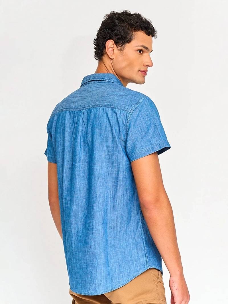 CAMISA HOMBRE ROBERT LEWIS ALGODÓN MANGA CORTA - 2