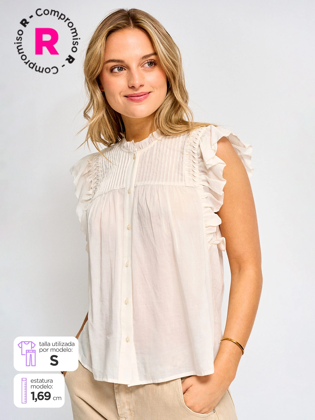 BLUSA MUJER PEPE JEANS ALGODÓN BRODERIE - 1