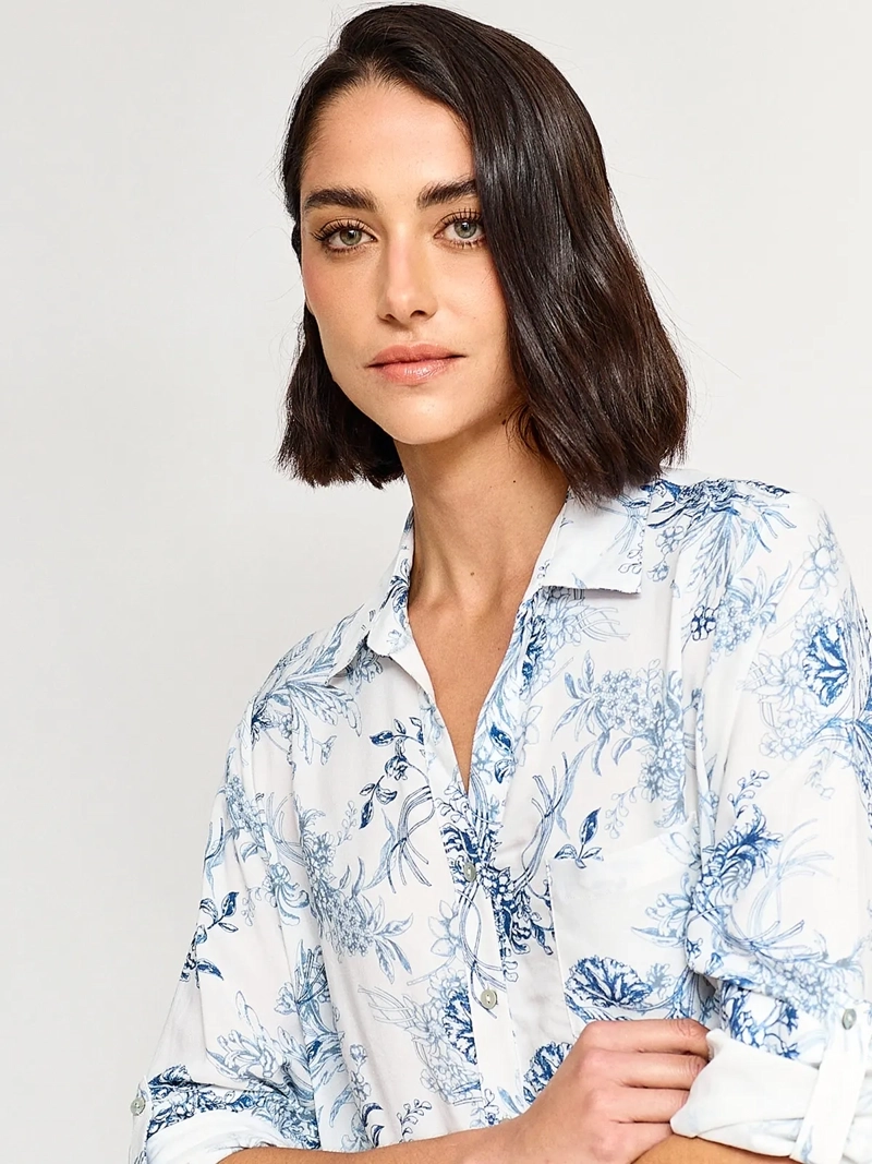 BLUSA MUJER AZIZ MANGA LARGA PRINT - 3