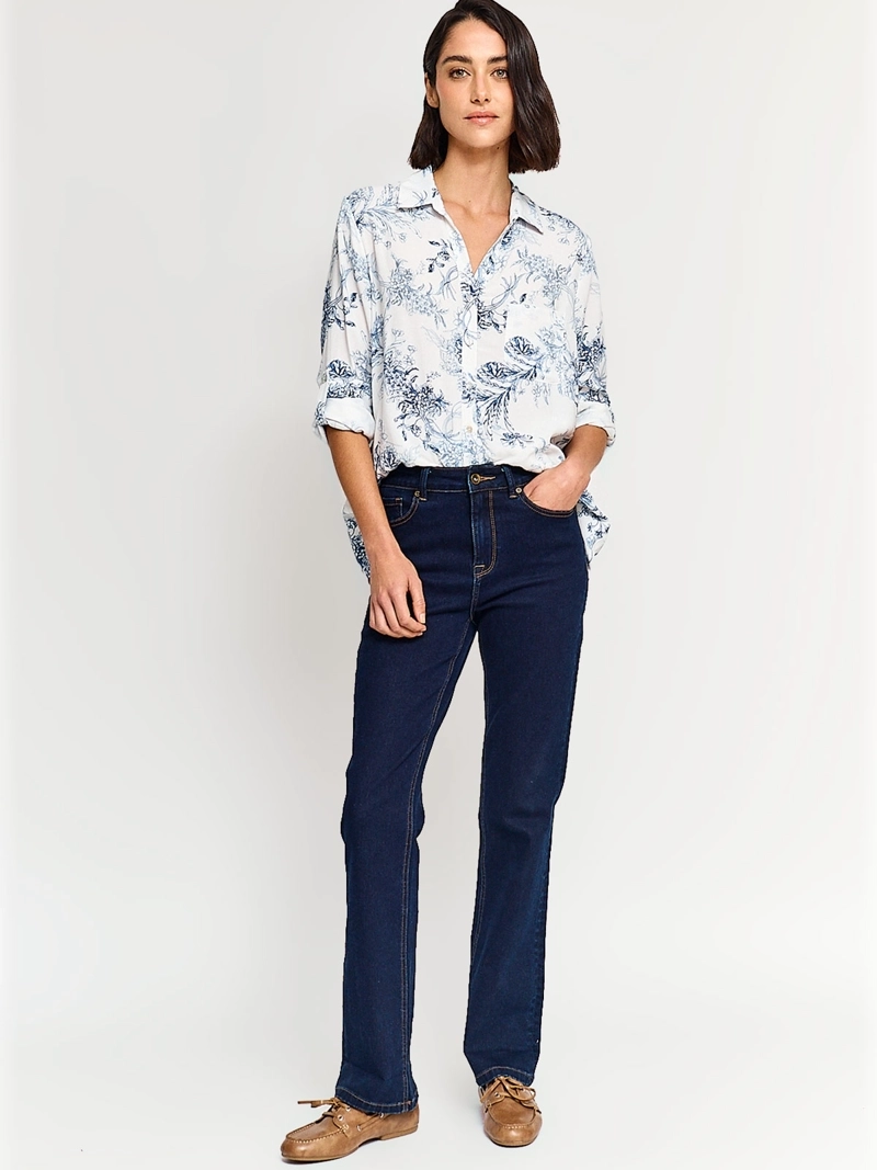 BLUSA MUJER AZIZ MANGA LARGA PRINT - 4