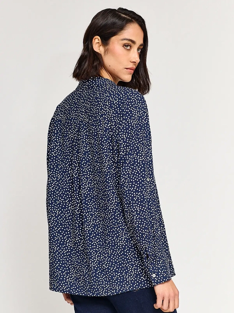BLUSA MUJER AZIZ MANGA LARGA PRINT - 2