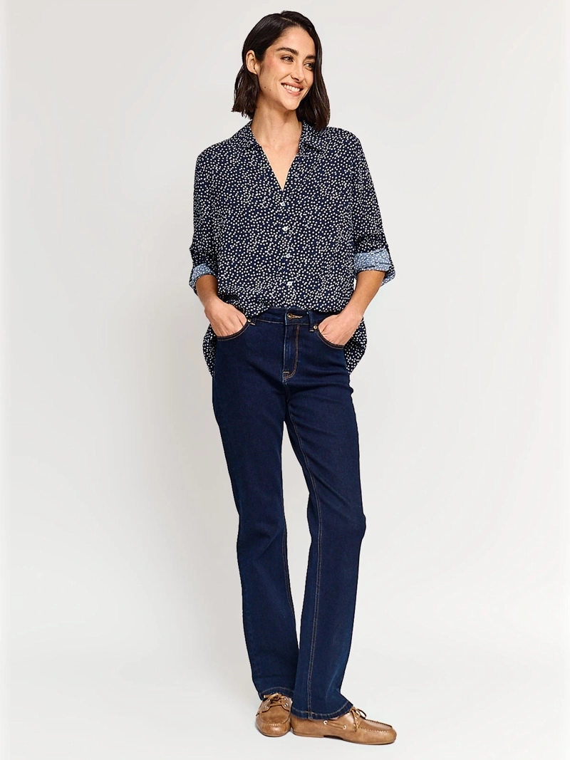 BLUSA MUJER AZIZ MANGA LARGA PRINT - 4