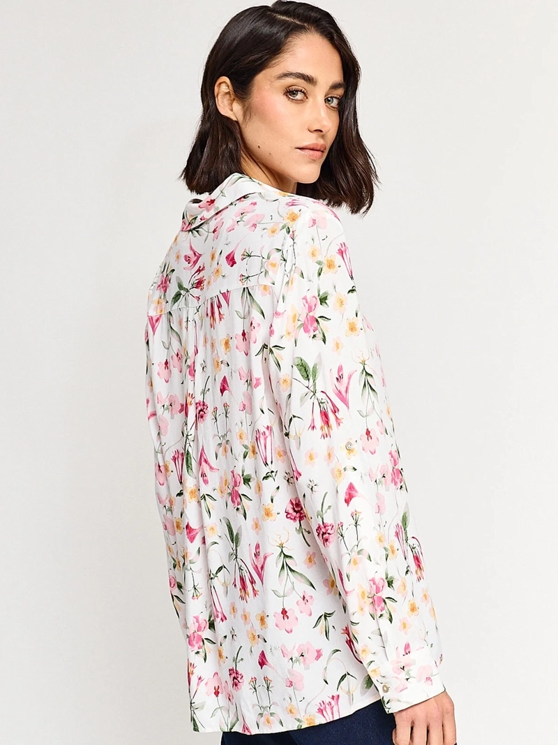 BLUSA MUJER AZIZ MANGA LARGA PRINT - 2