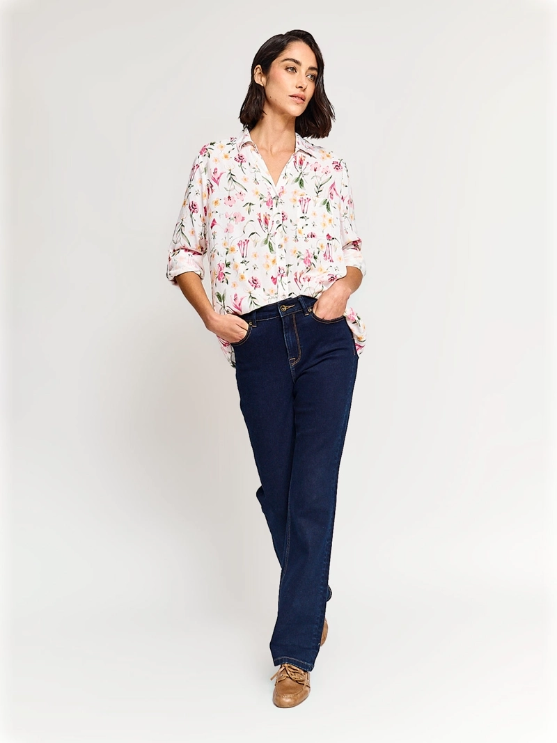 BLUSA MUJER AZIZ MANGA LARGA PRINT - 4