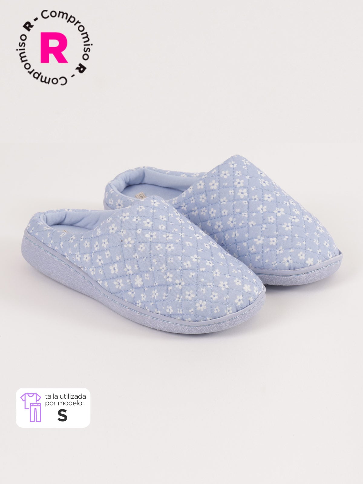 PANTUFLA MUJER AZIZ CELESTE