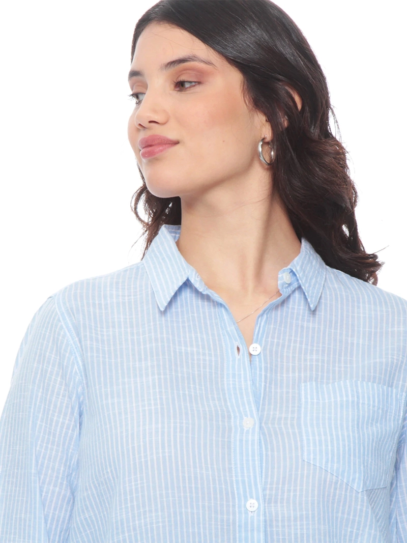 BLUSA MUJER WADOS MANGA LARGA LISTADA - 6