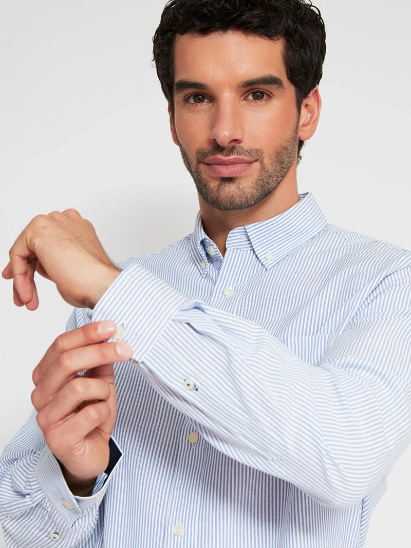 CAMISA HOMBRE KENNETH STEVENS ALGODÓN MANGA LARGA - 3