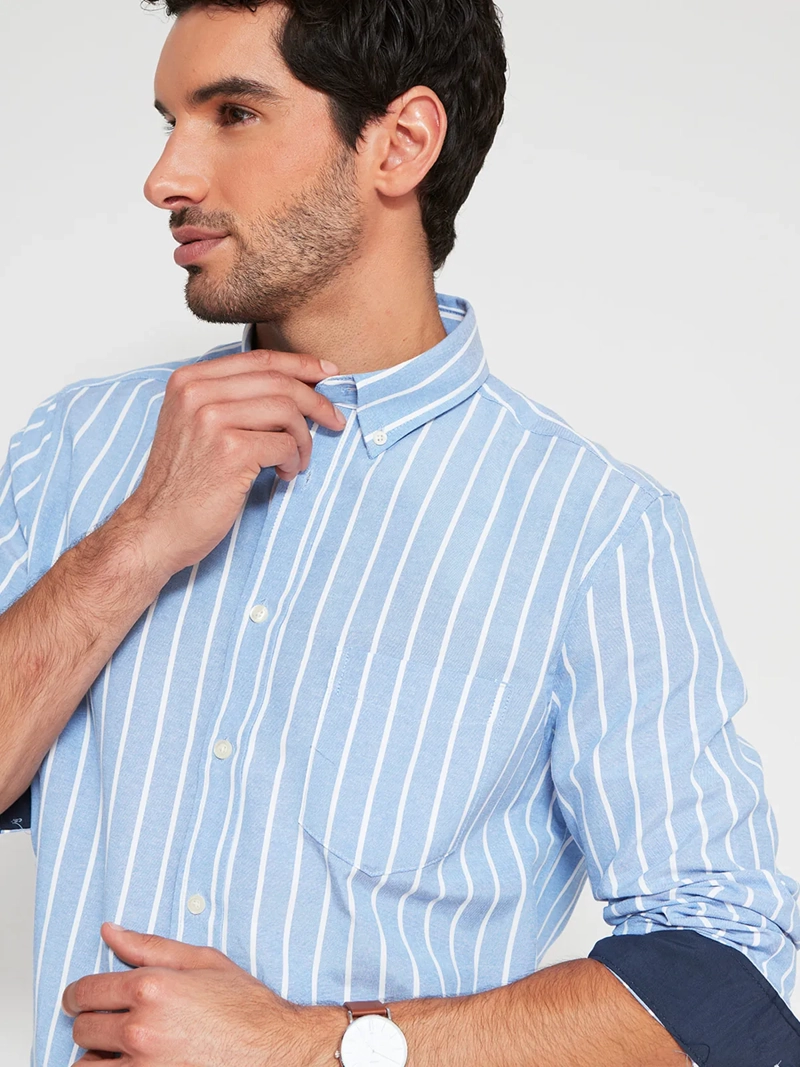 CAMISA HOMBRE KENNETH STEVENS ALGODÓN MANGA LARGA - 3