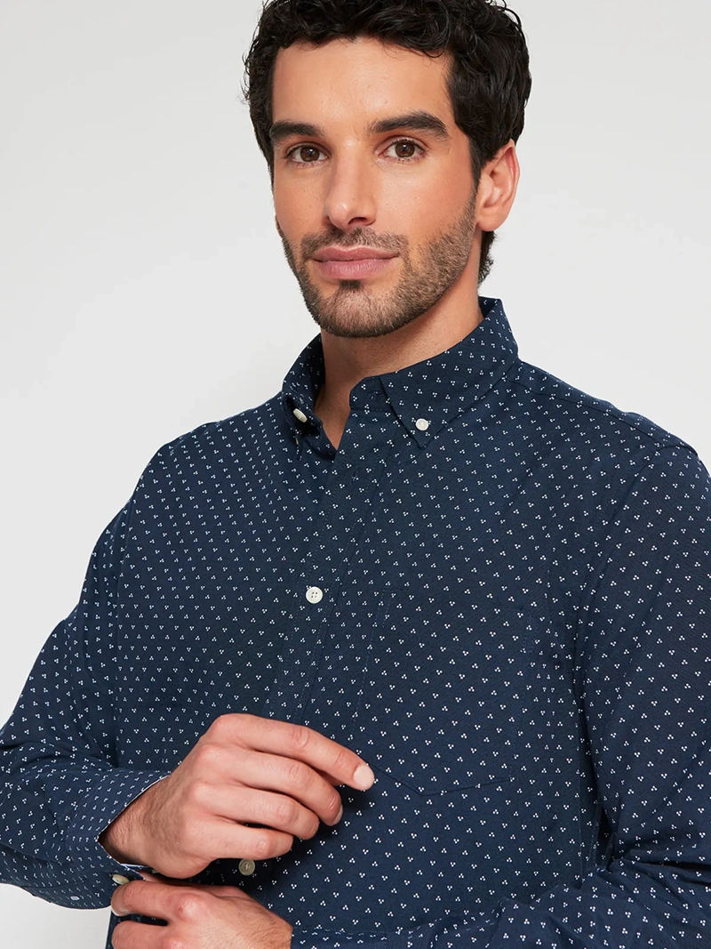 CAMISA HOMBRE KENNETH STEVENS ALGODÓN MANGA LARGA - 3
