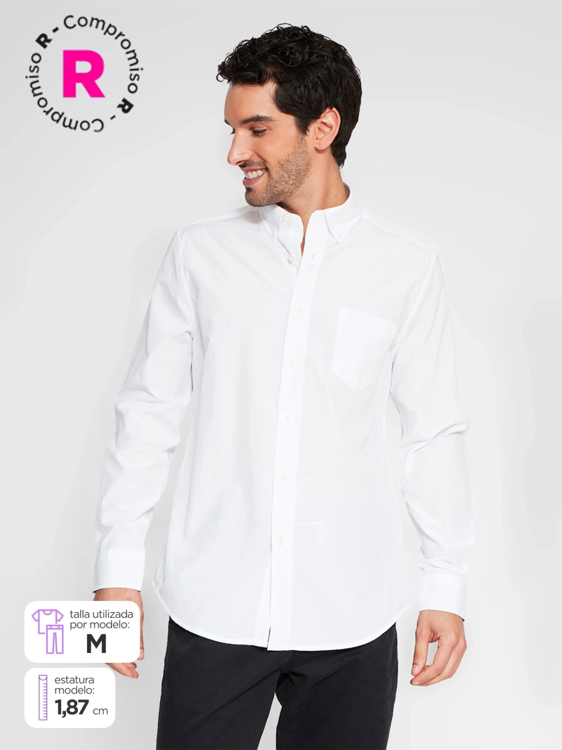 CAMISA HOMBRE KENNETH STEVENS ALGODÓN MANGA LARGA - 1