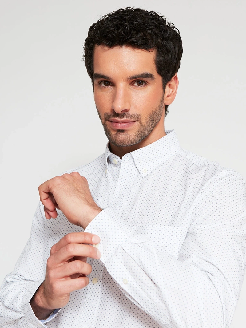 CAMISA HOMBRE KENNETH STEVENS ALGODÓN MANGA LARGA - 3