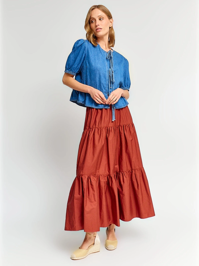 BLUSA MUJER MARQUIS ALGODÓN LAZOS - 4