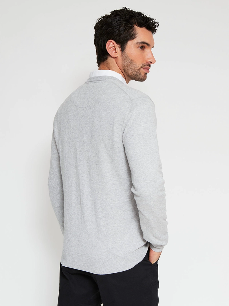 SWEATER HOMBRE CACHAREL CASHMERE CUELLO EN V BÁSICO - 2
