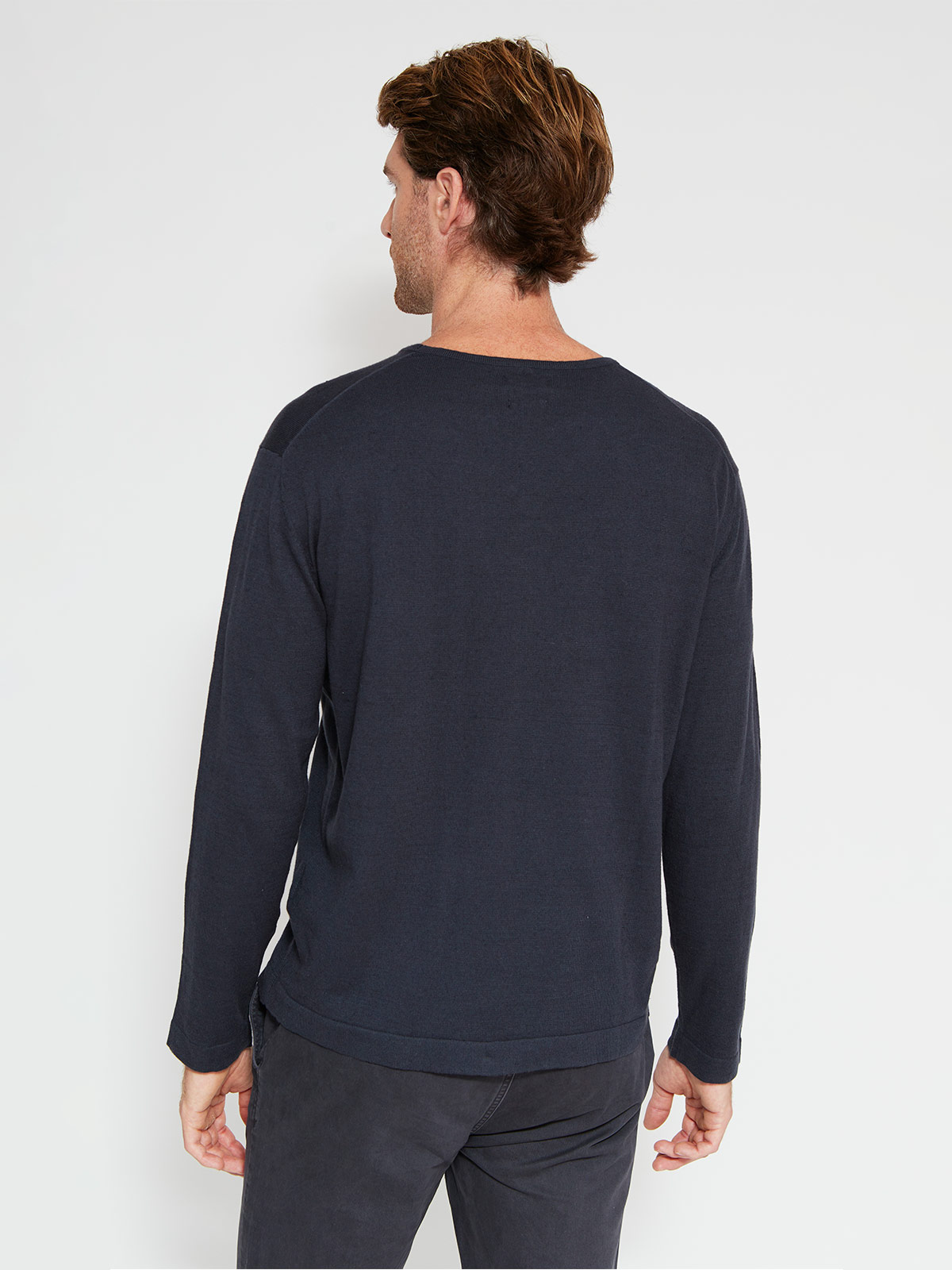 SWEATER HOMBRE CACHAREL ALGODÓN CUELLO REDONDO - 2