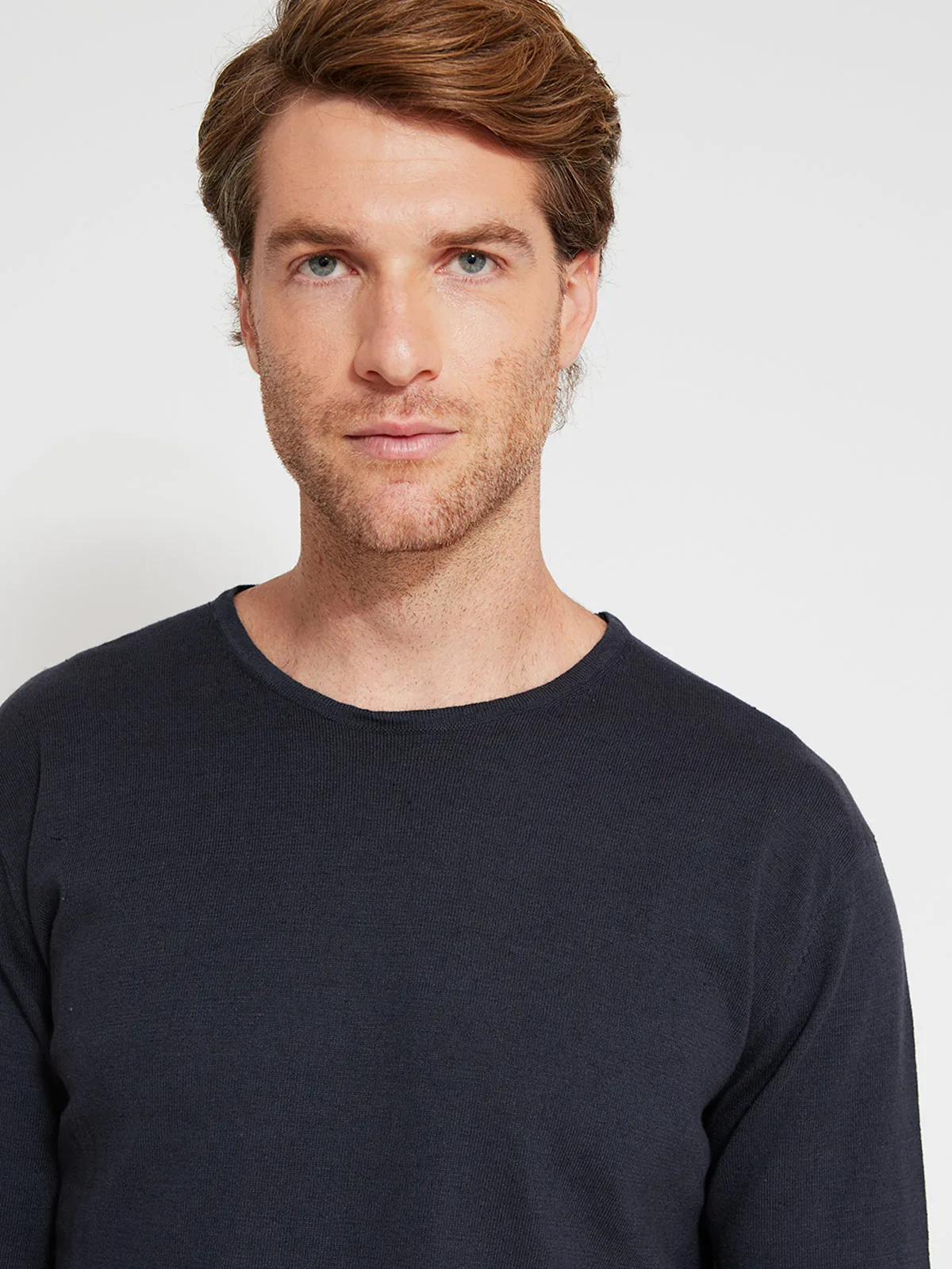 SWEATER HOMBRE CACHAREL ALGODÓN CUELLO REDONDO - 3