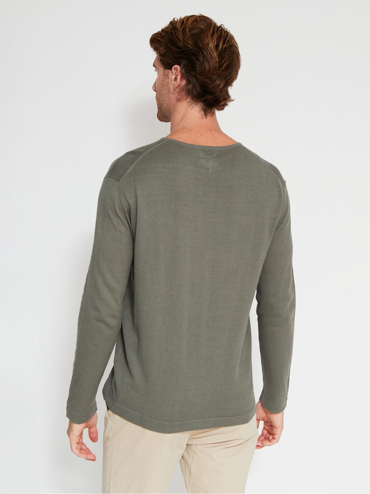 SWEATER HOMBRE CACHAREL ALGODÓN CUELLO REDONDO - 2