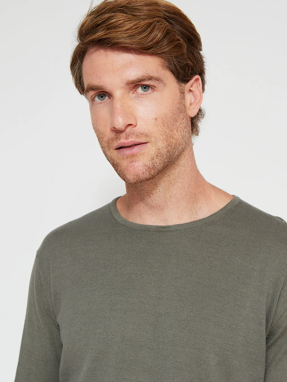 SWEATER HOMBRE CACHAREL ALGODÓN CUELLO REDONDO - 3
