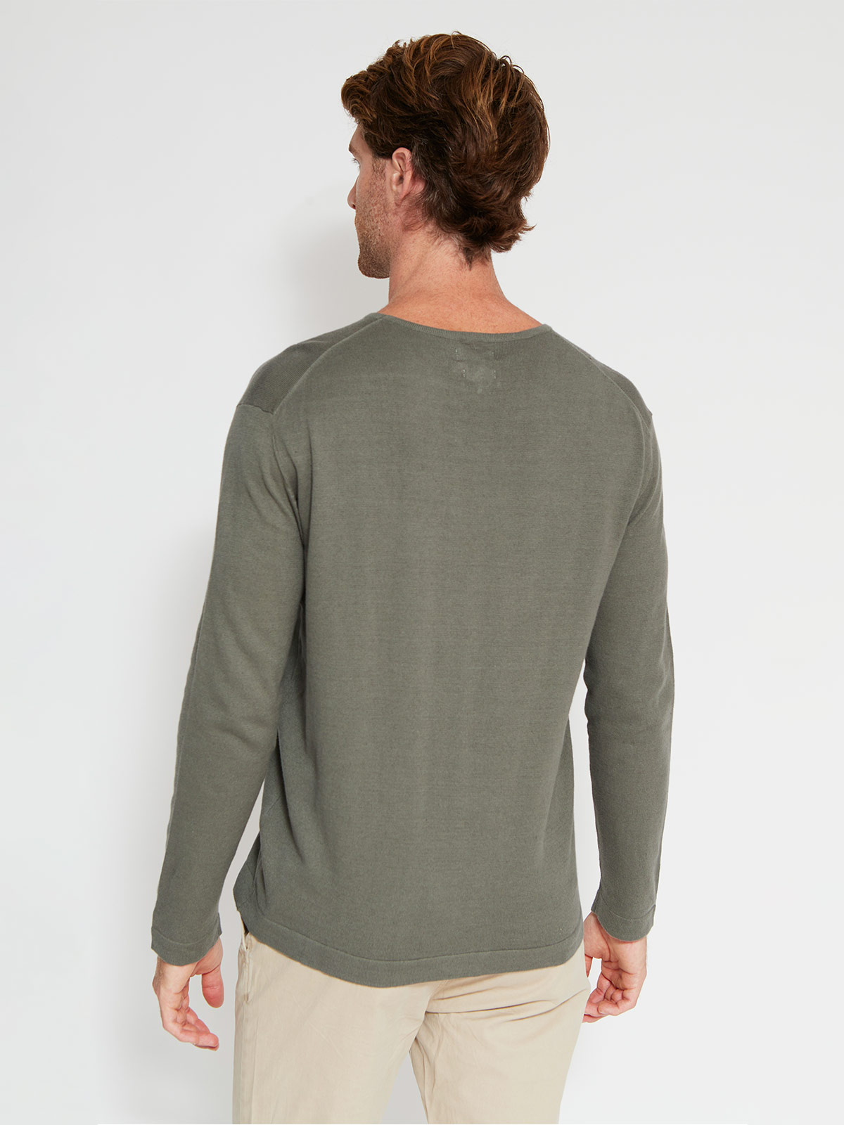 SWEATER HOMBRE CACHAREL ALGODÓN CUELLO REDONDO - 2