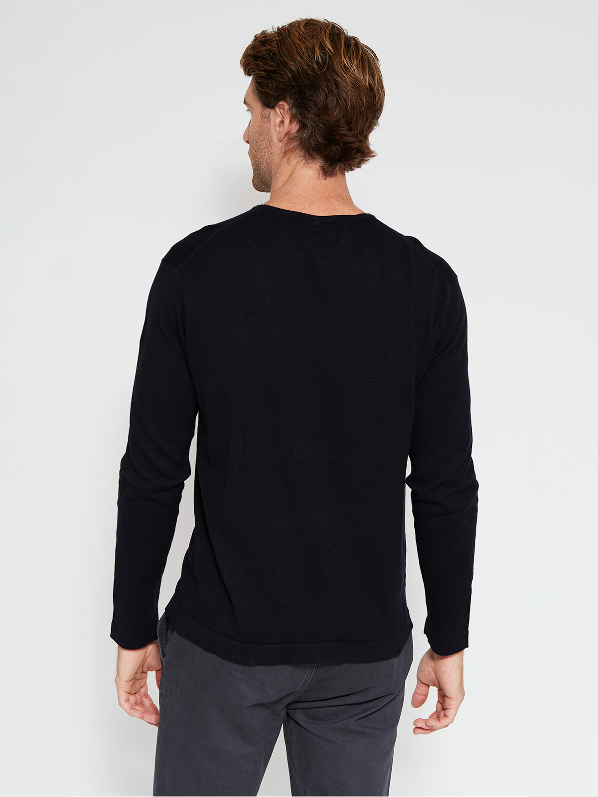 SWEATER HOMBRE CACHAREL ALGODÓN CUELLO REDONDO - 2