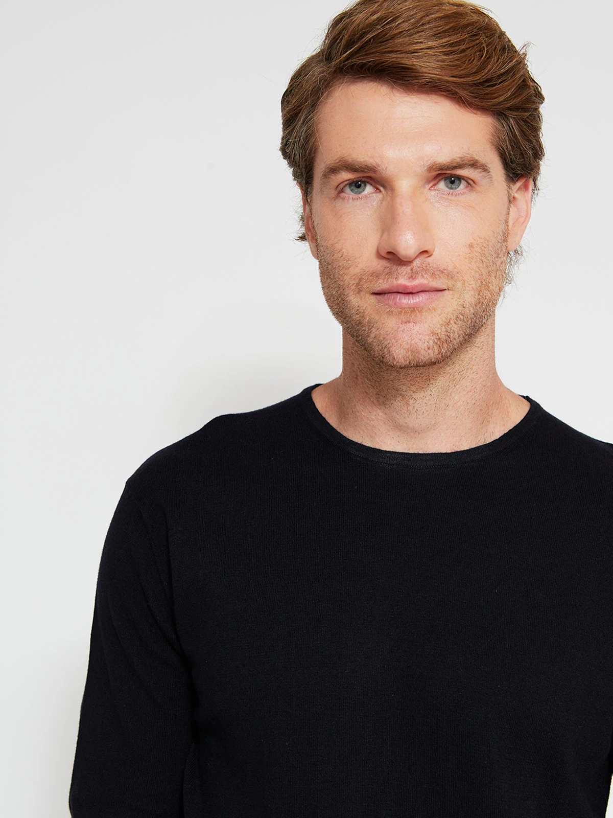 SWEATER HOMBRE CACHAREL ALGODÓN CUELLO REDONDO - 3