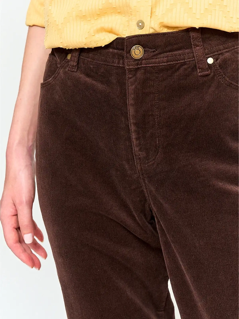 PANTALÓN MUJER AZIZ ALGODÓN REGULAR COTELÉ - 4