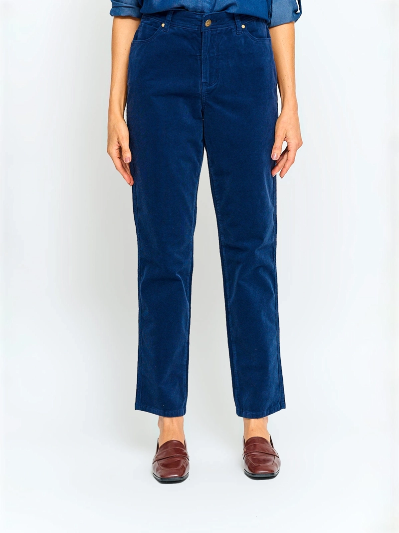 PANTALÓN MUJER AZIZ ALGODÓN REGULAR COTELÉ - 2