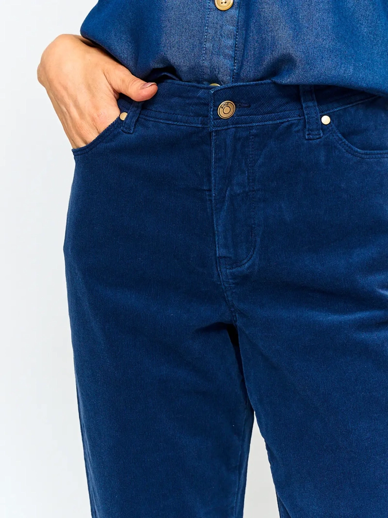 PANTALÓN MUJER AZIZ ALGODÓN REGULAR COTELÉ - 4