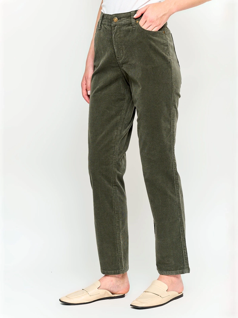PANTALÓN MUJER AZIZ ALGODÓN REGULAR COTELÉ - 2