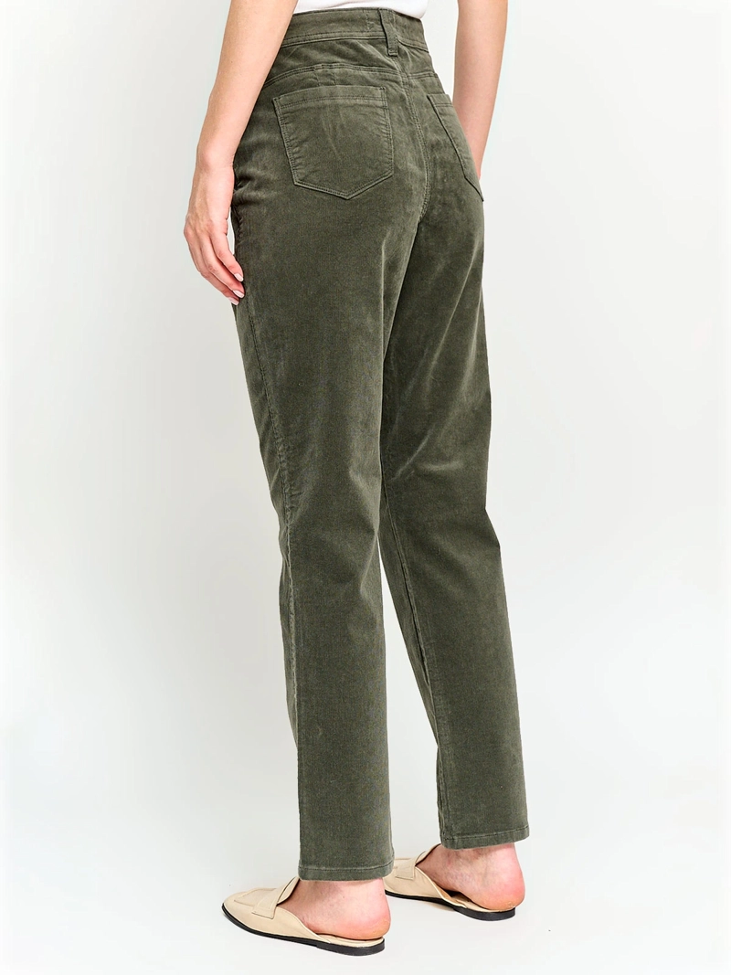 PANTALÓN MUJER AZIZ ALGODÓN REGULAR COTELÉ - 3