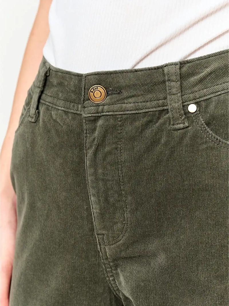 PANTALÓN MUJER AZIZ ALGODÓN REGULAR COTELÉ - 4