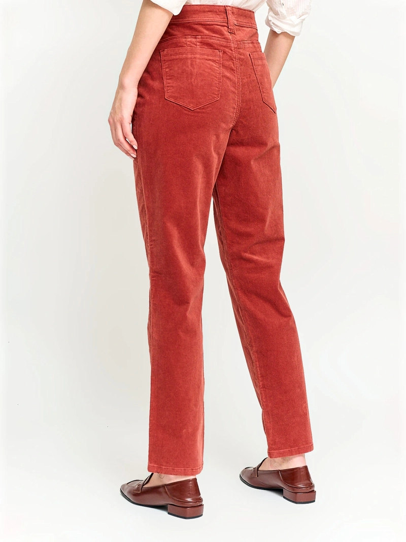 PANTALÓN MUJER AZIZ ALGODÓN REGULAR COTELÉ - 3