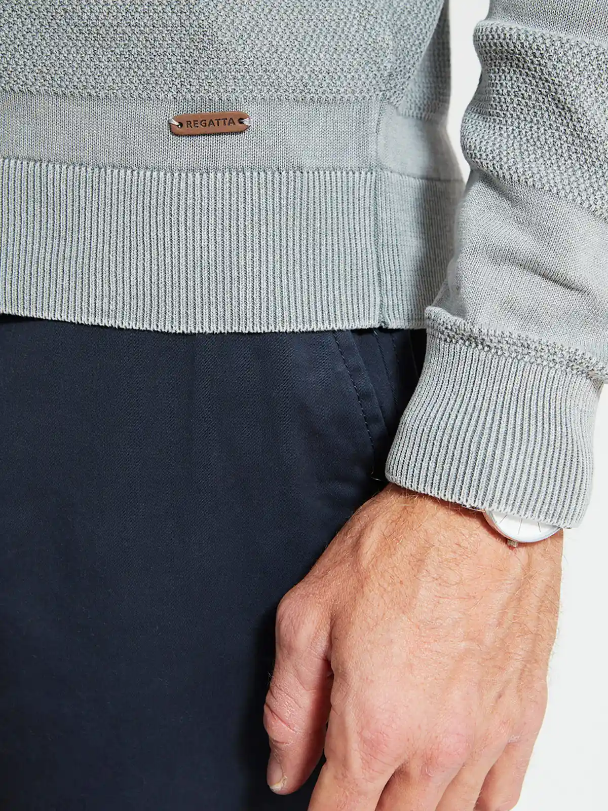 SWEATER HOMBRE REGATTA ALGODÓN CUELLO REDONDO - 3