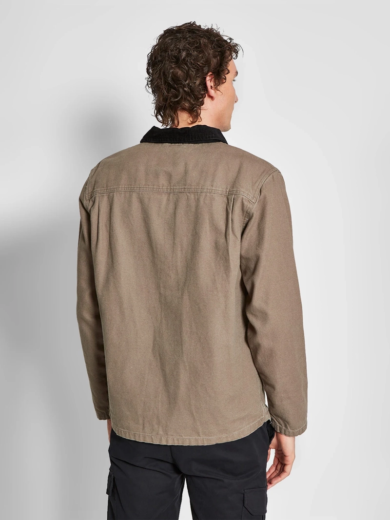 CHAQUETA HOMBRE HALF ALGODÓN CUELLO COTELÉ - 2