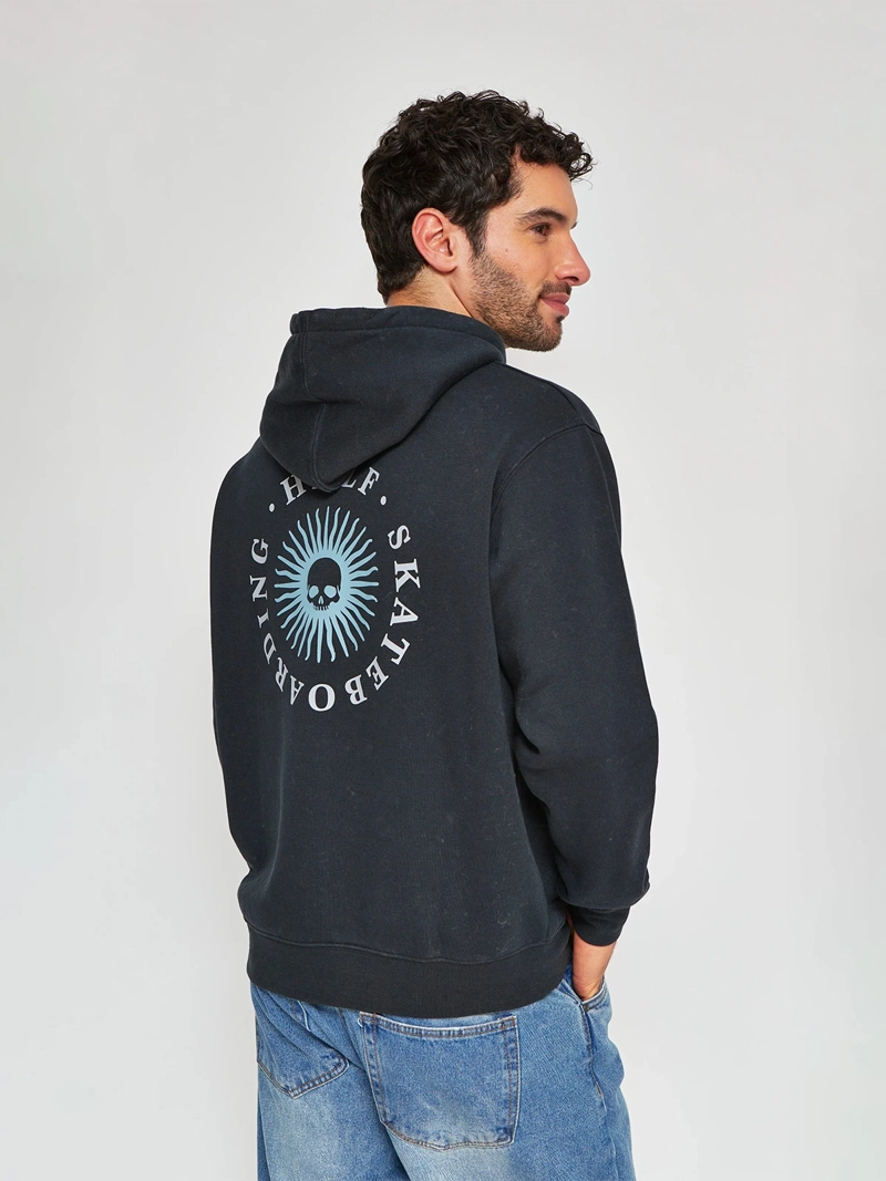 POLERÓN HOMBRE HALF ALGODÓN HOODIE ACID WASH PRINT - 2