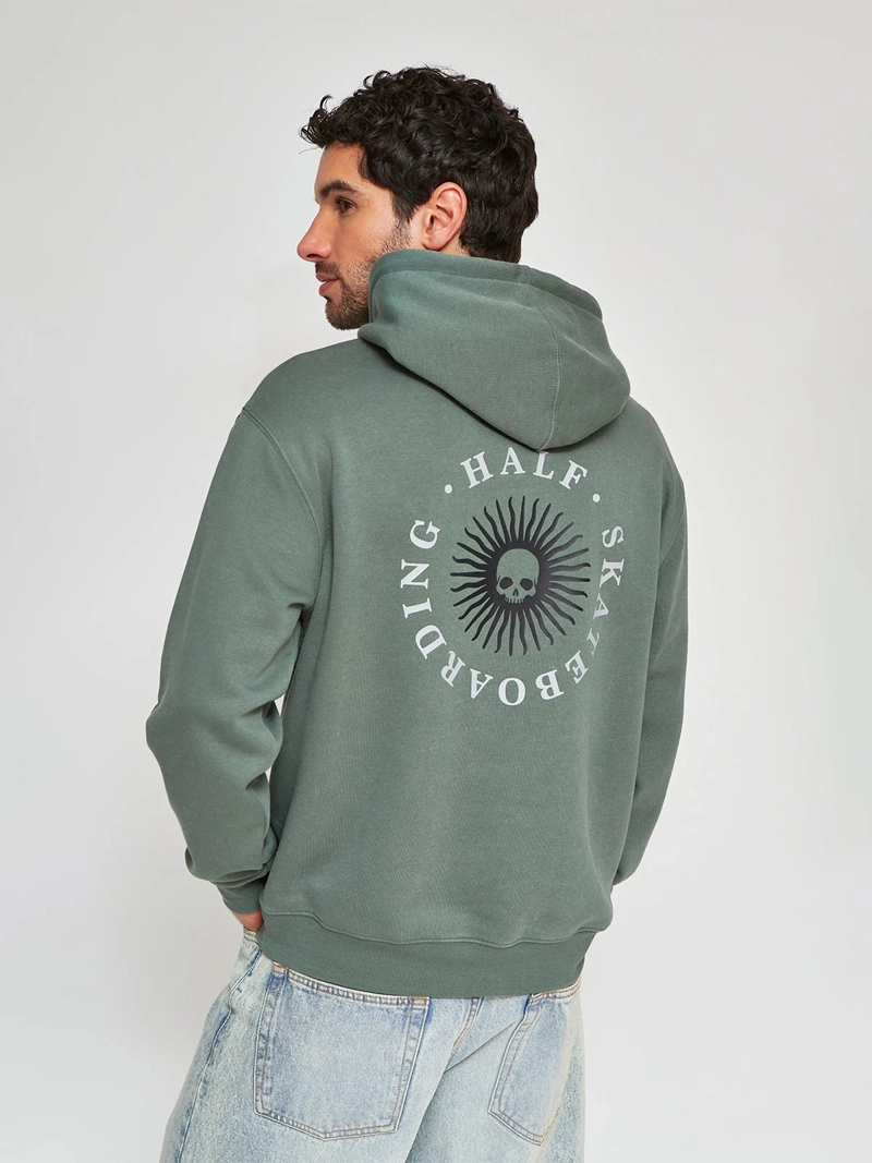 POLERÓN HOMBRE HALF ALGODÓN HOODIE ACID WASH PRINT - 2