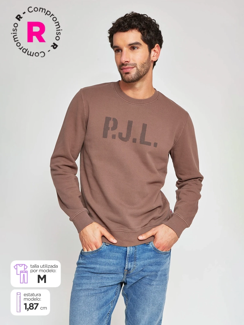 POLERÓN HOMBRE PEPE JEANS ALGODÓN CUELLO REDONDO ESTAMPADO
