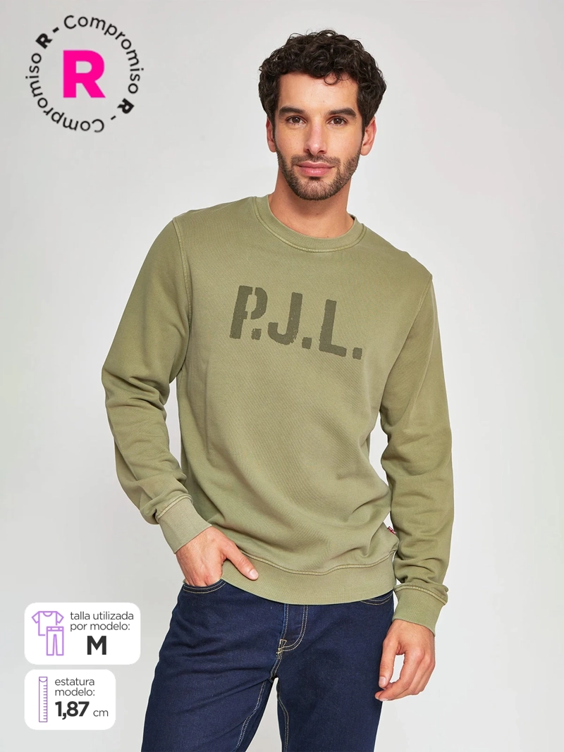 POLERÓN HOMBRE PEPE JEANS ALGODÓN CUELLO REDONDO ESTAMPADO - 1