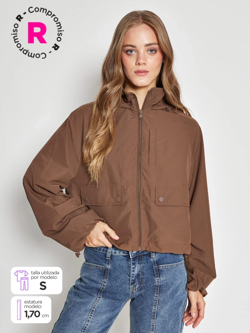 CHAQUETA MUJER INDEX CORTAVIENTO BOLSILLOS - 1