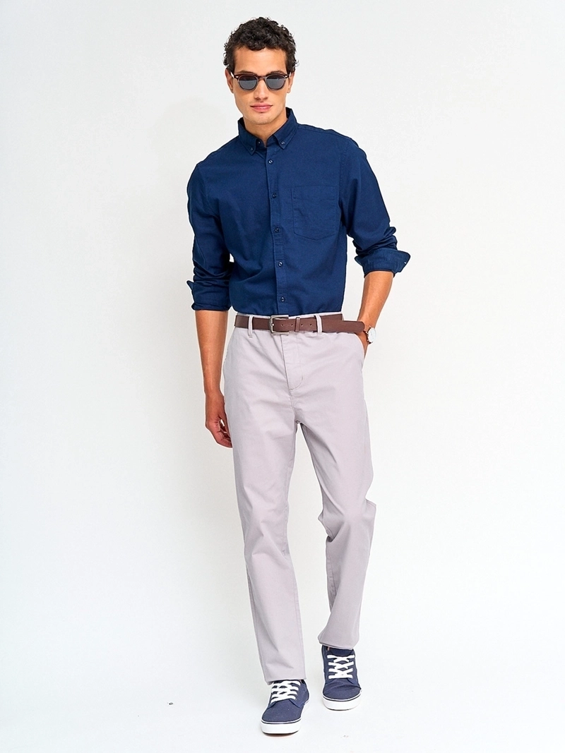 CAMISA HOMBRE REGATTA ALGODÓN MANGA LARGA - 4