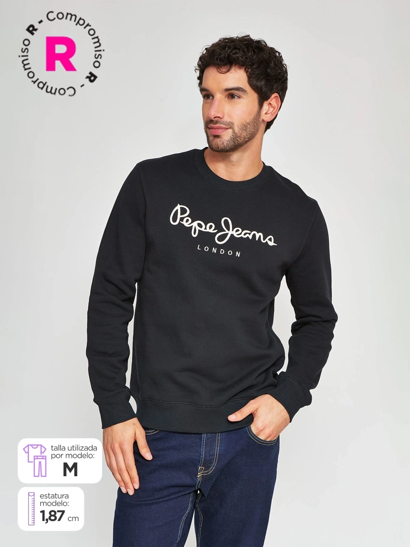 POLERÓN HOMBRE PEPE JEANS ALGODÓN CUELLO REDONDO BÁSICO - 1