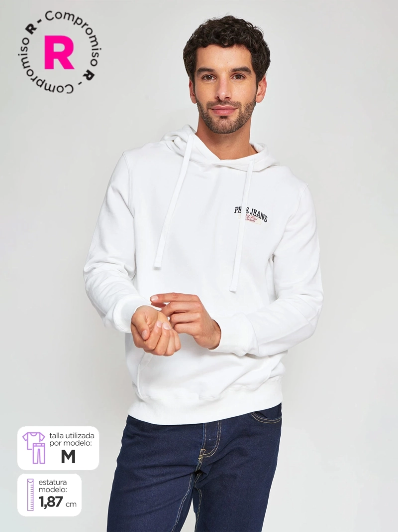 POLERÓN HOMBRE PEPE JEANS ALGODÓN HOODIE CAPUCHA - 1
