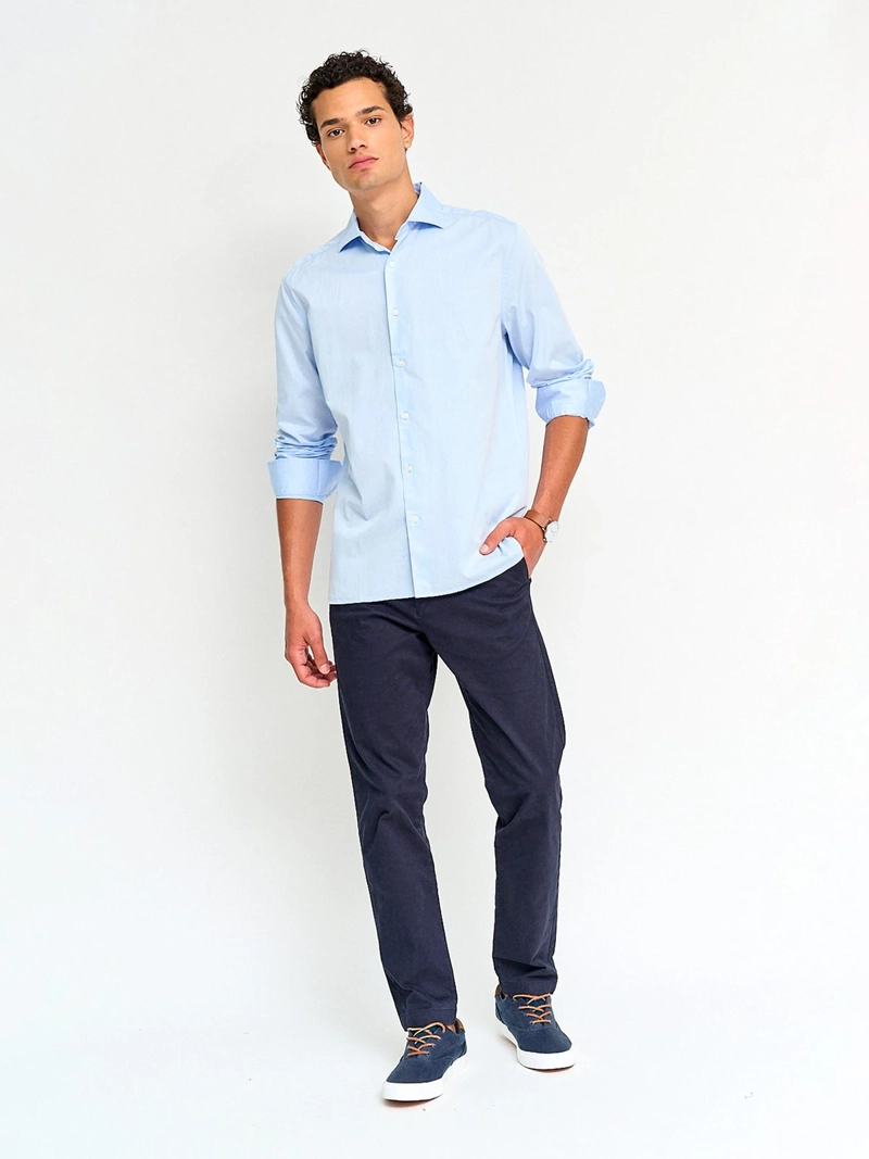 CAMISA HOMBRE MARQUIS ALGODÓN MANGA LARGA POPLIN - 4