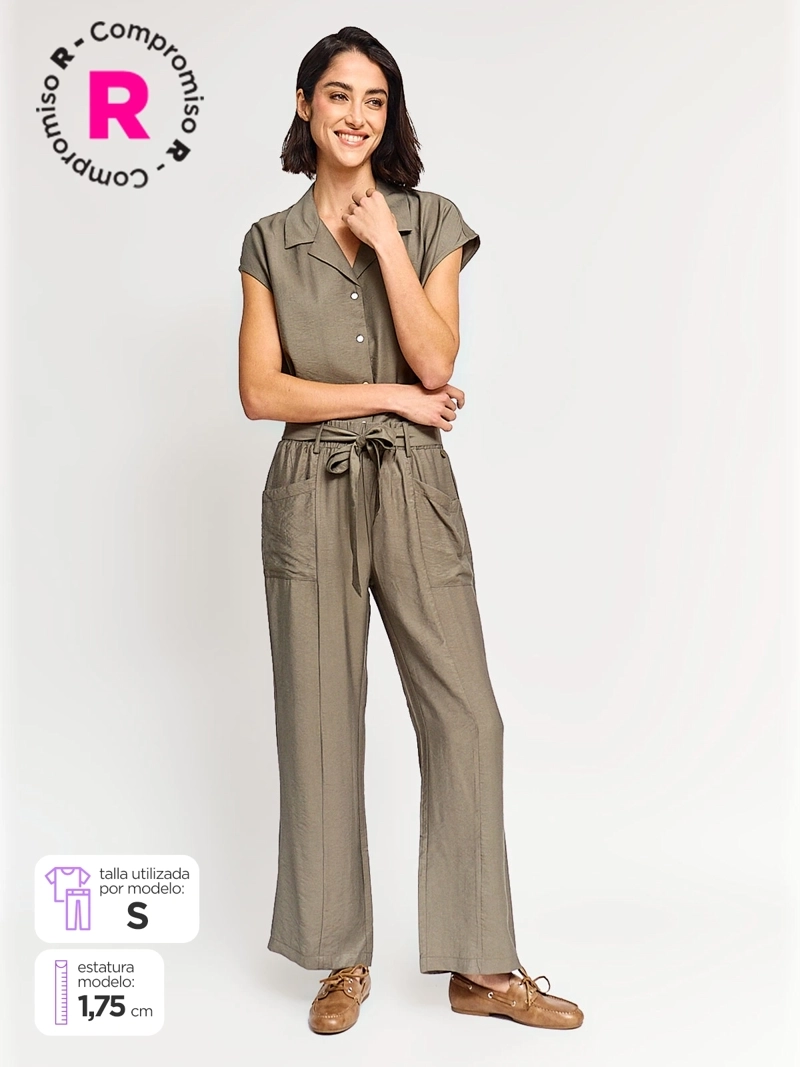 PANTALÓN MUJER REGATTA REGULAR FLUIDO - 1
