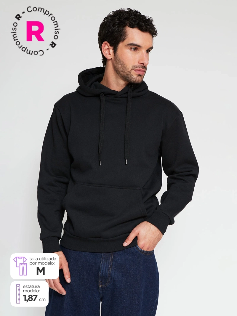 POLERÓN HOMBRE INDEX ALGODÓN GORRO OVERSIZE