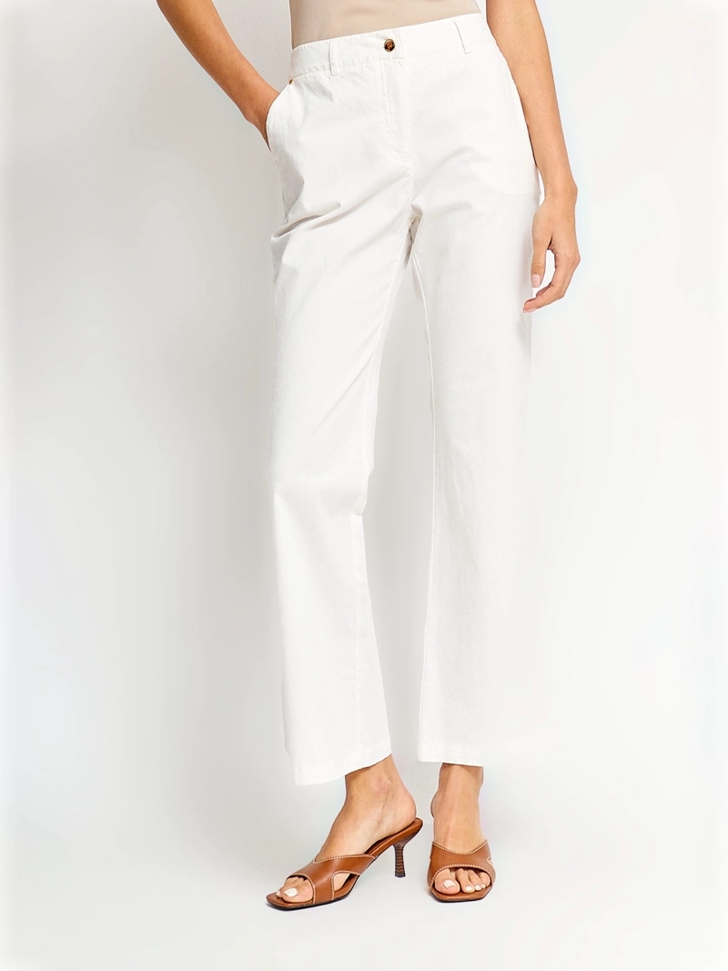 PANTALÓN MUJER CACHAREL ALGODÓN FLARE - 2