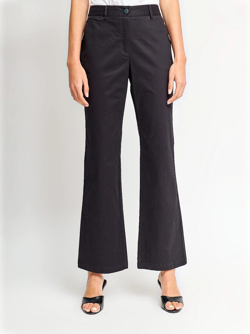 PANTALÓN MUJER CACHAREL ALGODÓN FLARE - 2