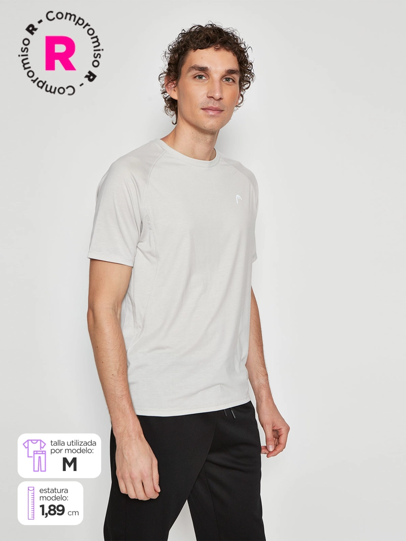 POLERA DEPORTIVA MANGA CORTA HOMBRE HEAD BUMA  - 1