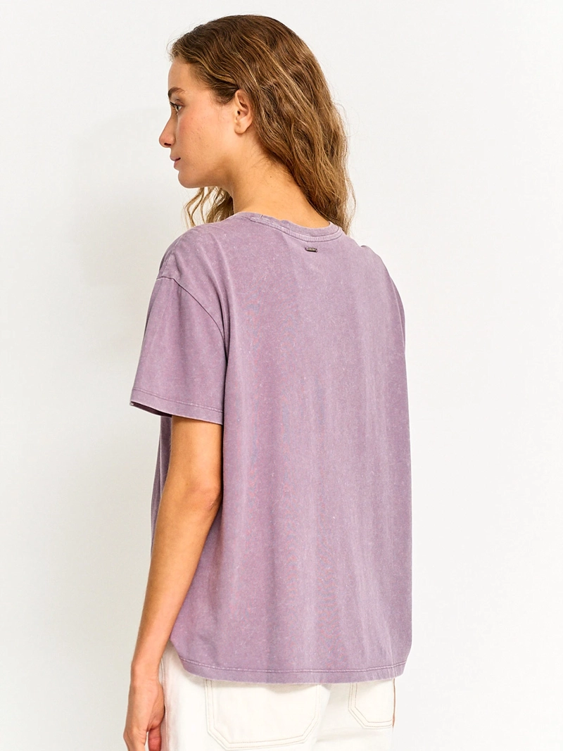 POLERA MUJER BARBADOS ALGODÓN MANGA CORTA - 2